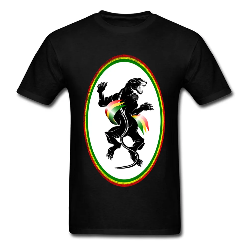Panther Rastafarian flag_black