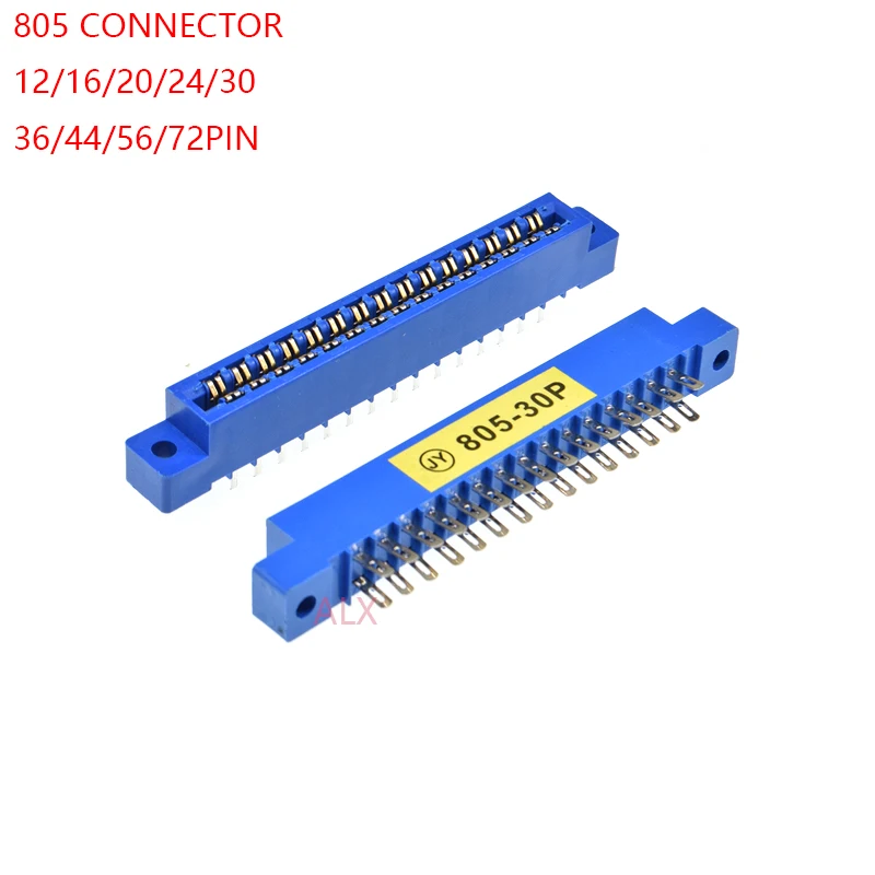 

3PCS 805 Strip connector 3.96mm Pitch 12/16/20/24/30/36/44/56P/72 pin PCB Mount Card Edge Connector socket 16P 20P 30P 36P 44P