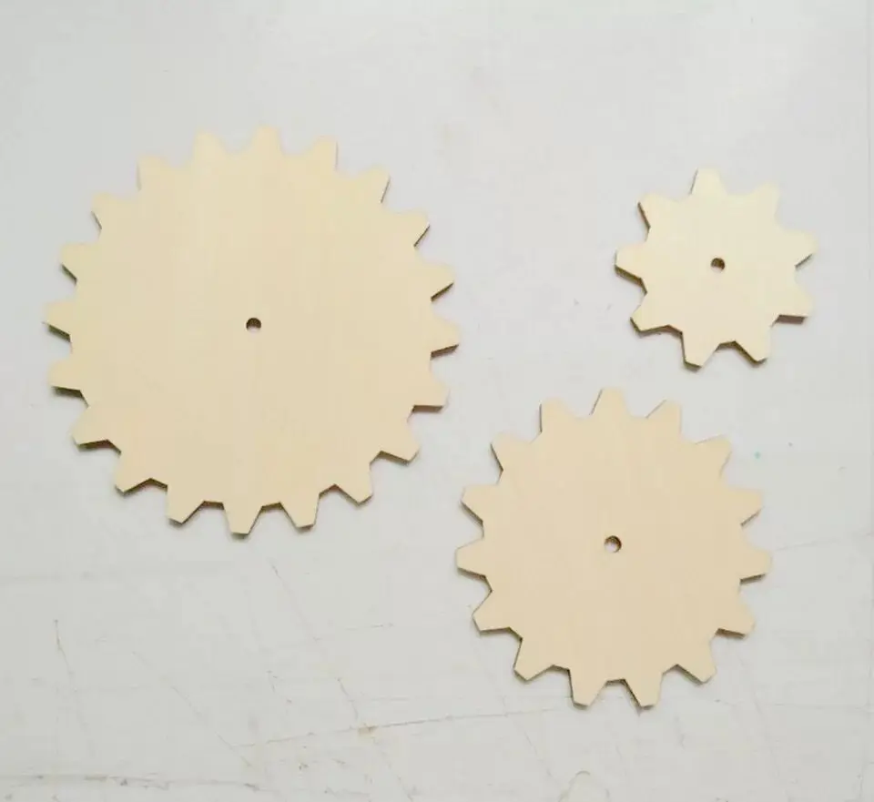 Gear - Laser Cut Out Unfinished Wood Shape Craft Supply
