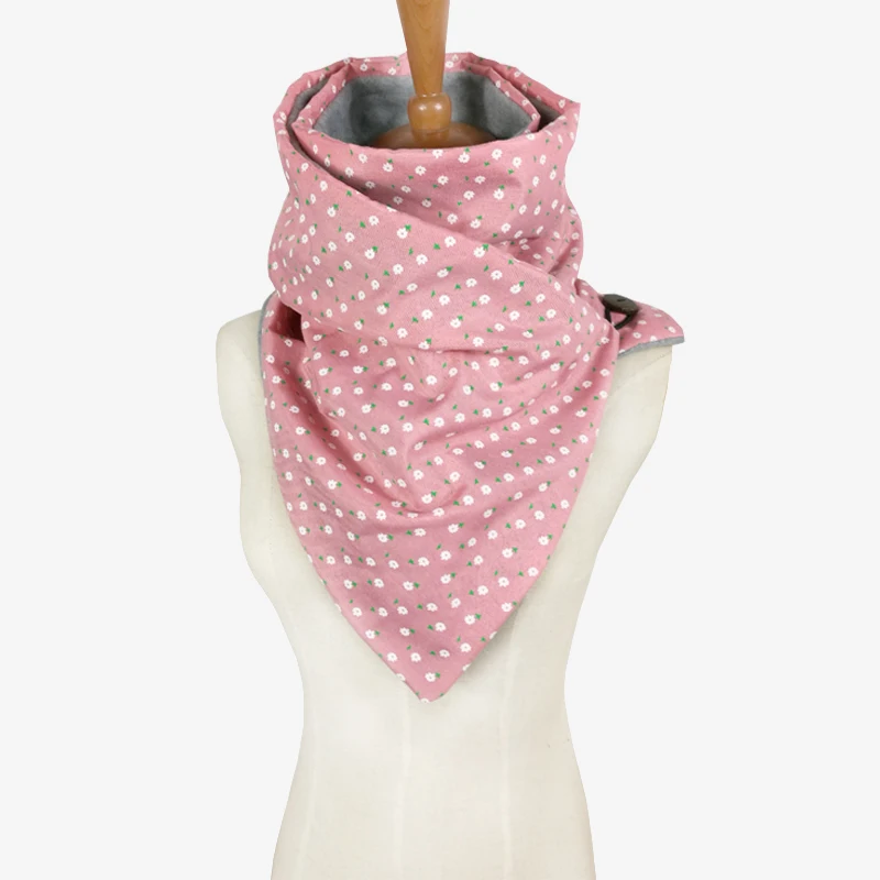 Leo anvi, толстый женский модный зимний теплый шарф, кольцо, брендовые роскошные шарфы, цветочный бесконечный платок, платок с пуговицами