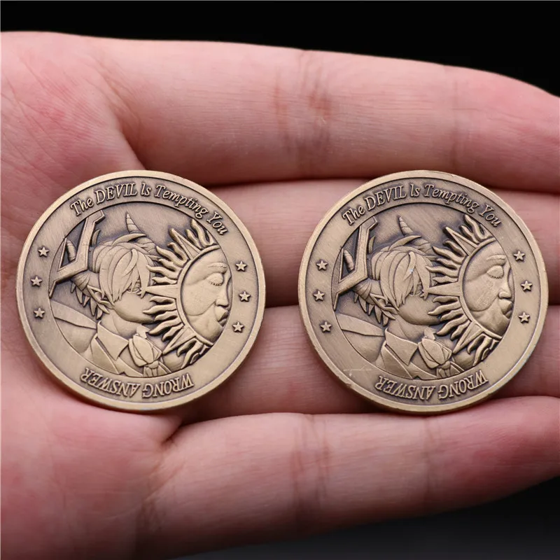 Angels And Demons Collect Coin Cosplay Accessories Badge Lucky Coin Decision Coin Tossing Funny Fancy Toy Christmas Gift