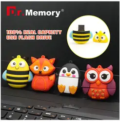 32 Гб usb мультяшка флеш-накопитель Bee/Penguin/Fox/Red Owl usb флеш-накопитель 64 ГБ 8 ГБ 16 ГБ флеш-накопитель U диск