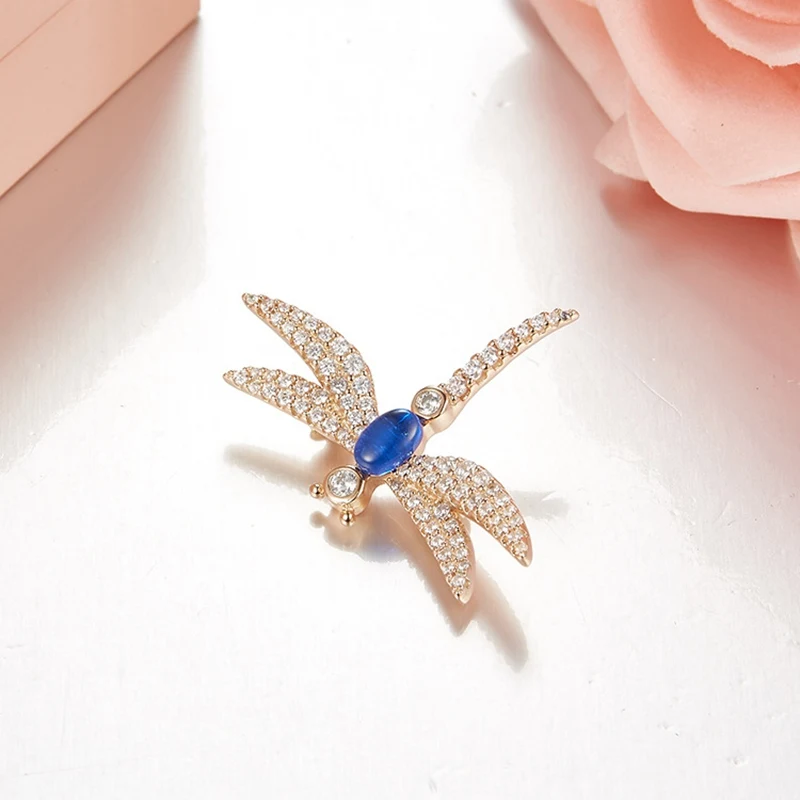 Женская Брошь в виде стрекозы из серебра 925 пробы|dragonfly brooch|brooch pinssilver dragonfly brooch |