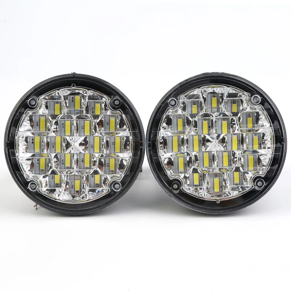 2pcs New Styling Waterproof 12V 18 LEDs Round Shape Auto Car Fog Lamp