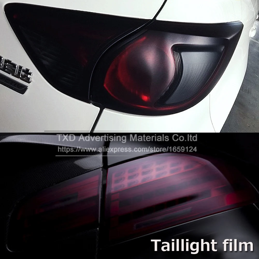 

30cmx9m Matt Smoke light film Headlight Film Tint Taillight Motorbike Headlight Rear Lamp Smoke Tinting Film Vinyl Matt light