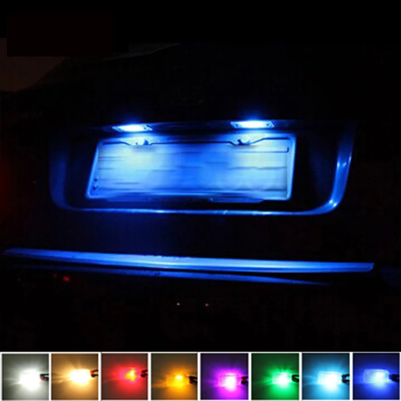

For Audi A4 (B8) Avant A4 Quattro A5 A5 (8T3) A5 Quattro SCOE 2X 3SMD 5050LED License Plate Light Bulb Source Car Styling