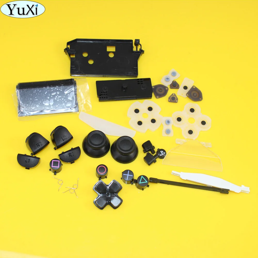 YuXi A B X Y Запчасти для ремонта жилья D-Pad Circle Square Triangle Button set L1 L2 R1 R2 контроллера Sony