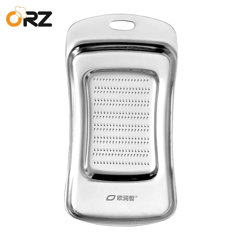 ORZ Stainless Steel Ginger Grater Garlic Crusher Grinder Manual Puree