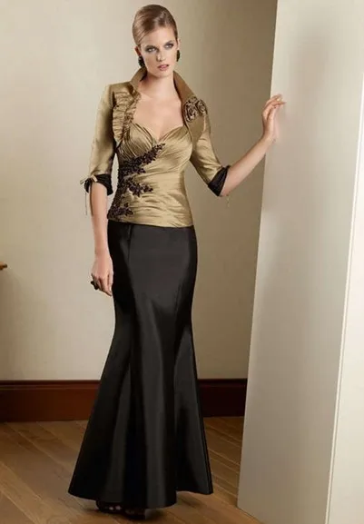 gold mother of the bride pant suits