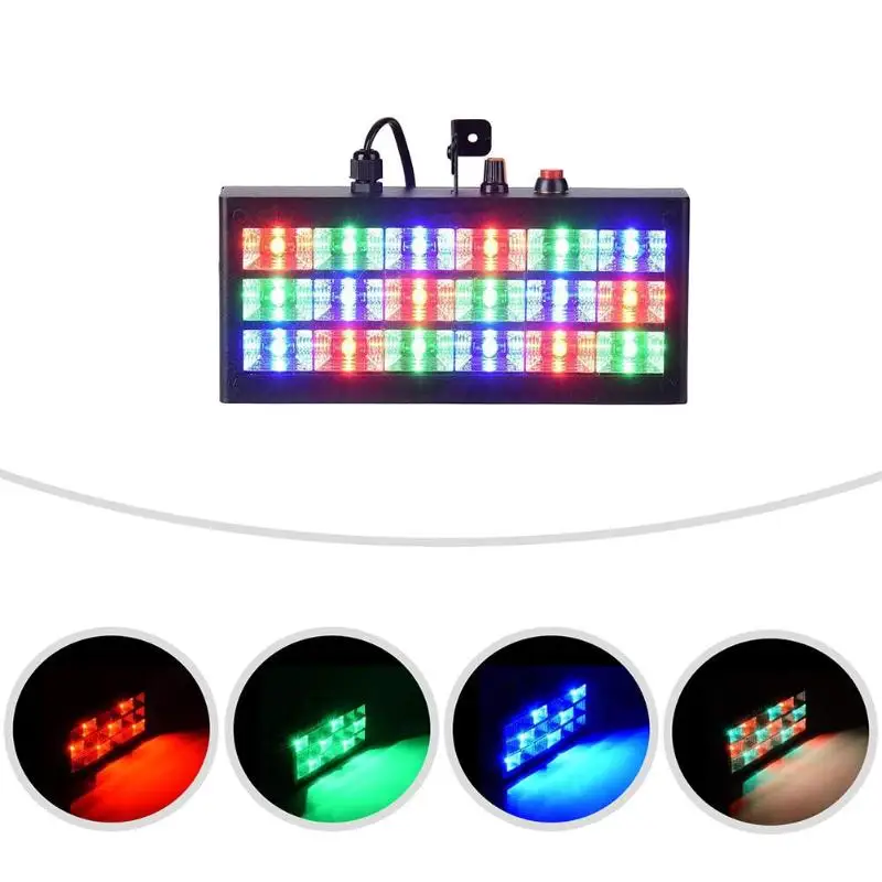 

18 LED Strobe RGB Flash Light Stage Lighting Sound Activated Christmas DJ KTV Party Projector Club Bar Decor Lamp