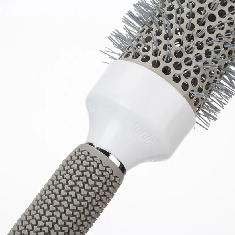 Professional Ceramic Round Barrel Hair Brush Iron Radial Comb for