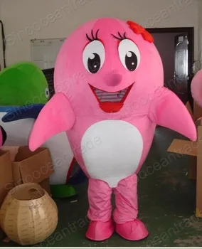 

shark PINK cartoon Mascot Costume Fancy Dress Animal mascot costume free shipping