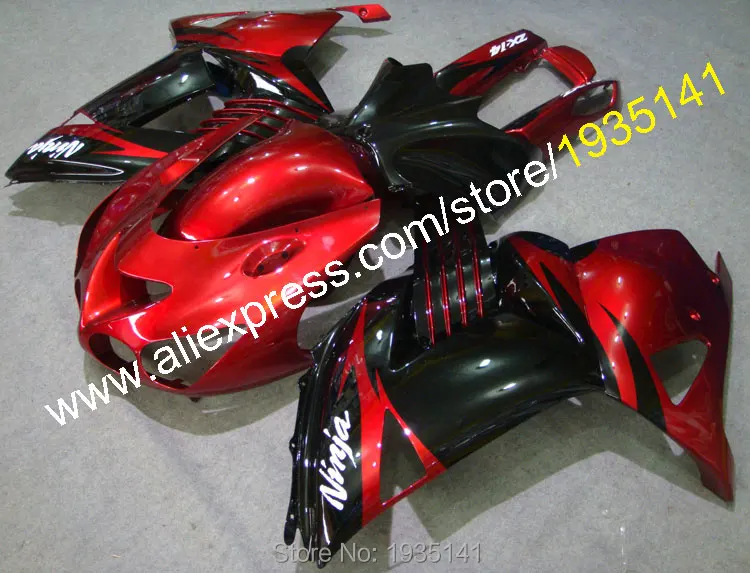 Красно-черный корпус для Kawasaki Ninja ZX14R 2006-2011 ZZR 1400 ZX-14R ASB обтекатель 06 07 08 09 10 11 (литьё