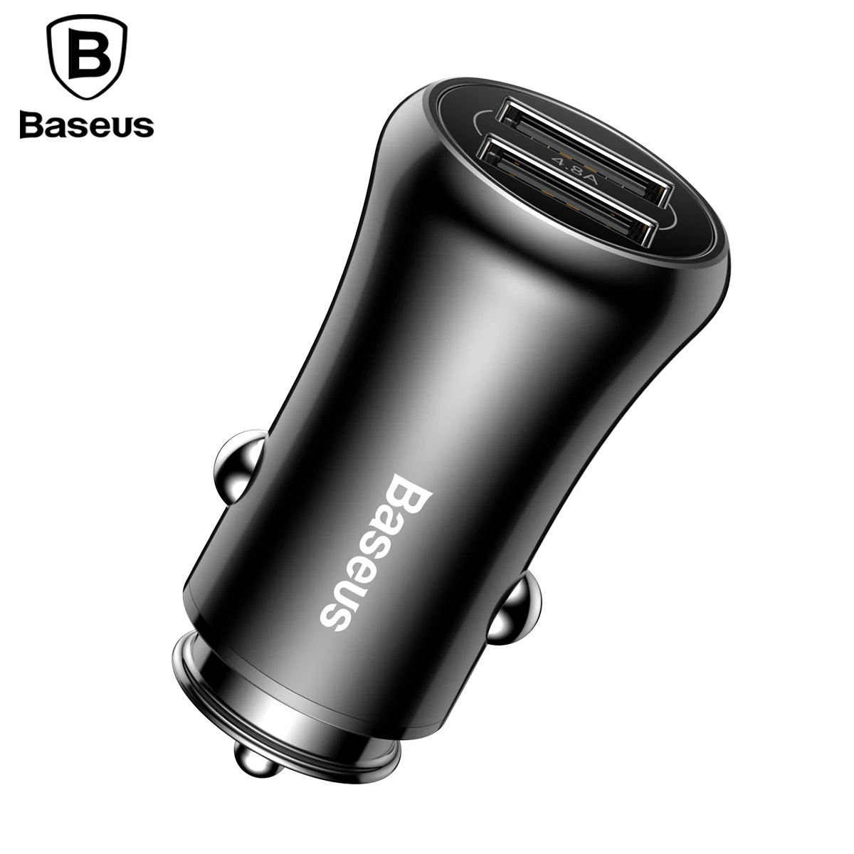 Buy Baseus Dual 2 Port USB Car Charger 4.8A Fast