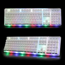 104 Keys RX-8 Rainbow LED Backlit Ergonomic illuminated Gaming Keyboard Wired Usb Multimedia Backlight Keyboard Gamer Laptop New