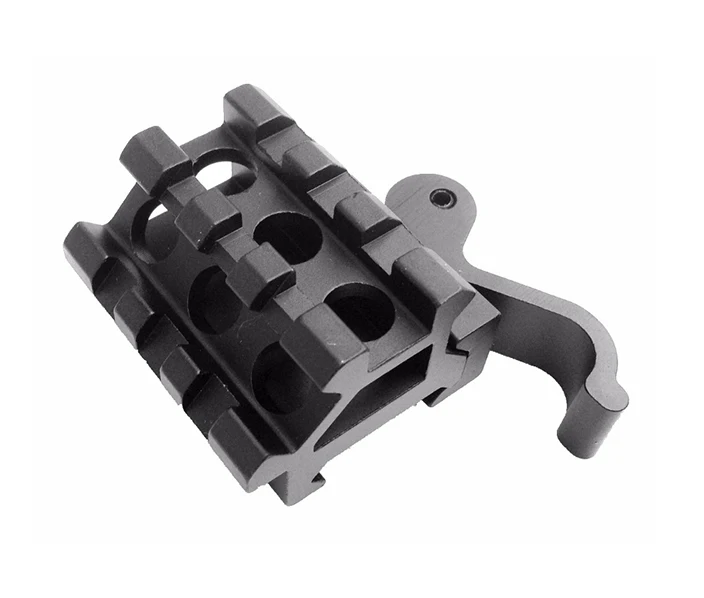 

Tactical Airsoft Compact Angled Rail Mount Offset Quick Release Mount Double Picatinny Rail For Weaver Picatinny Bases 1-0011