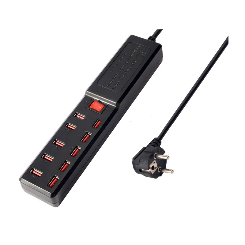 

New 10 Port USB Charging Station US/EU Plug Multi-use Charging Station for Samsung S5 S6 Note 4/iPhone 5S 6 For LG G3 G2