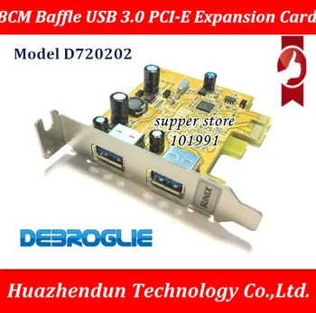 

DEBROGLIE LP lowprofile USB 3.0 PCI-E Expansion Card to 2 Port USB3.0 PCIe Card with NEC Chip for Desktop PC Computer