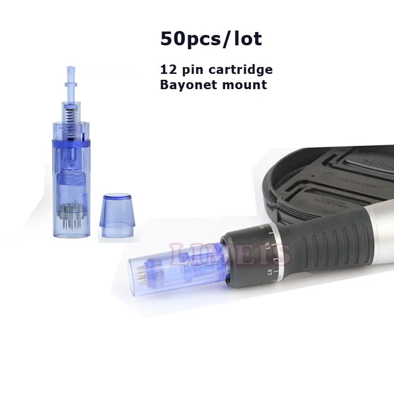 50 шт. 12 контактов синяя микро игла|tattoo needle tips|needle tipmicro |