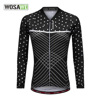 

WOSAWE Quick Dry Anti-Sweat Cycling Jersey Long Sleeve Summer Spring Breathable Women Shirt Bicycle Wear Race Tops Bike Clothing
