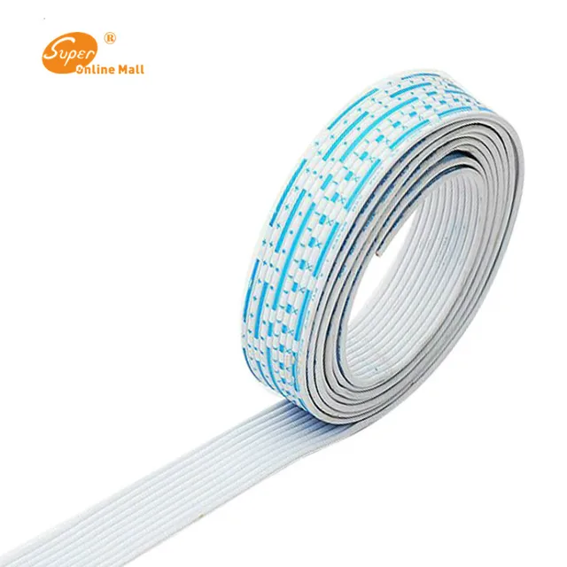 26 AWG UL 2468 PVC 7/0.16TS Flat Ribbon Wire With Red White Color ...
