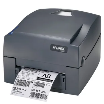 Godex-impresora de cinta G500U, etiquetas térmicas de código de barras de 203dpi, pegatinas de impresora USB, papel de etiqueta colgante para ropa, impresora multifuncional