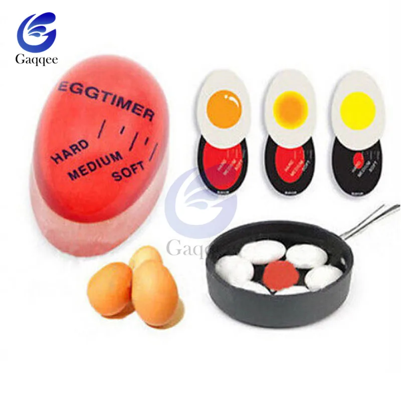 Яйцо идеальный цвет таймер с изменяющимся Yummy мягкие вареные яйца кухня экологически чистые смолы яйцо таймер красный таймер инструменты метр