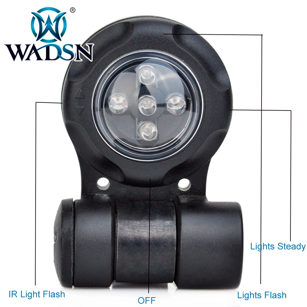 WADSN Signal Light VIP IR LED Safety Light Outdoor Survival Emergency Flasher Military Strobe Light Navy Seal Light WEX079