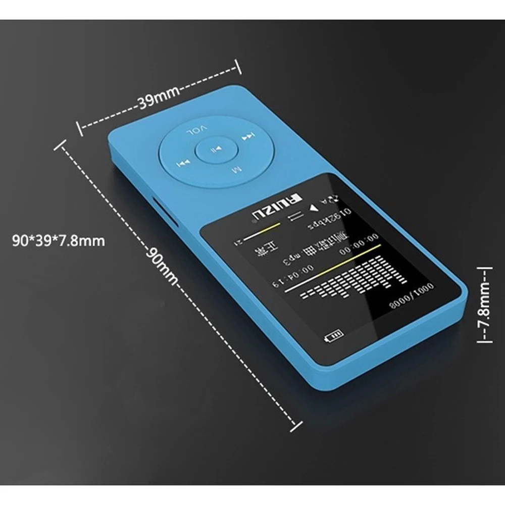 Ruizu X02 flac hi fi lossless музыкальный аудио hifi мп 3 мп3 плеер модуль медиаплеер