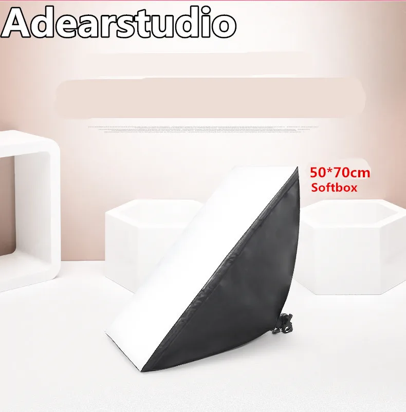 

photography softbox 110v-220v light kit photo stand photo E27 bulb softbox 50*70cm photographic equipment softbox CD50