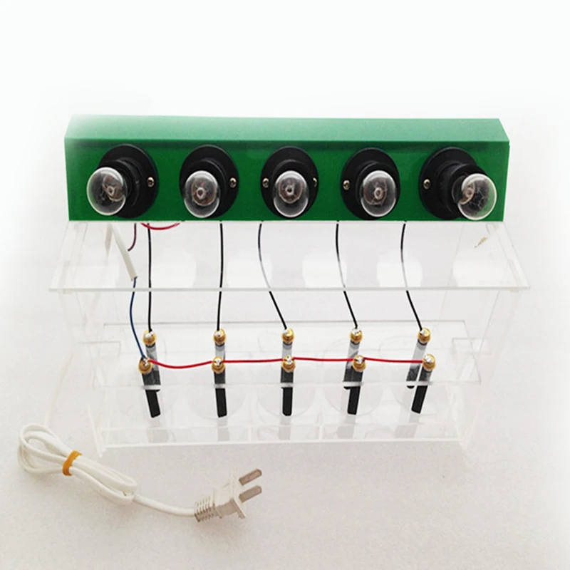Electrolyte solution Electric conduction Demonstration device Middle