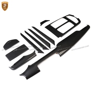 

Full Carbon Fiber Interior Trim Dashboard Central Control Inner Door Accessorie For Maserati Quattroporte 2013 2014 2015 2016