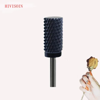 

5Pcs Black Ceramic Nail Drill Bit - Large Barrel Bit - XC (1080.060)