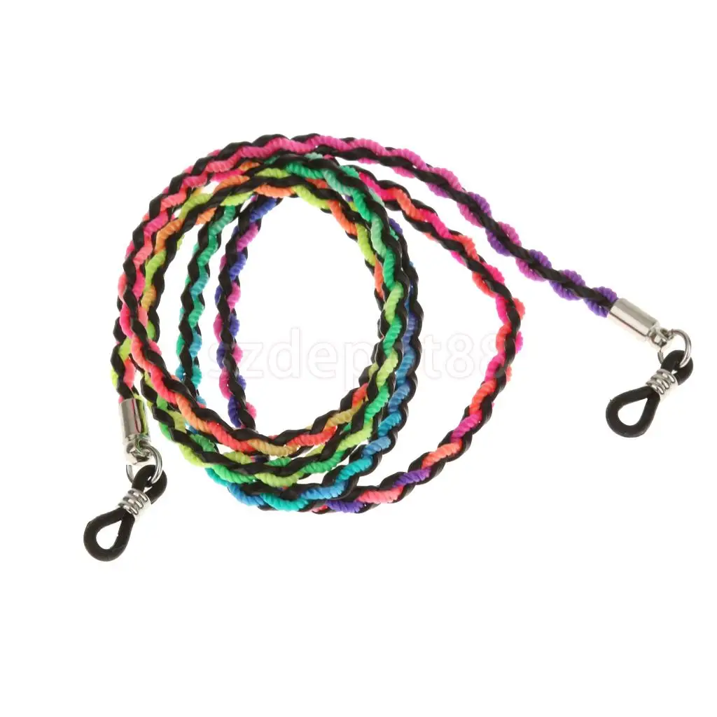 2PCS Eyeglass Reading Glasses Spectacles Neck Cord Strap Chain Cord Lanyard Retainer Holder for Outdoor Sports