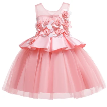 

2019 Girls Summer Dress Elegent Princess Dress Girl Kids Dresses For Girls Clothes Ball Gown Party Wedding Dress 3 9 10 12 Years