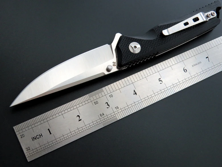 

EF31 D2 blade G10 handle 59HCR Ball Bearing system pocket folding knives Tactical outdoor camping useful survival knife DEC tool