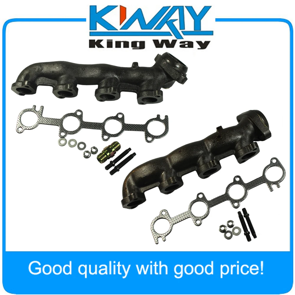 US $159.99 New Exhaust Manifolds Set Of 2 Driver Passenger Side Fit For F150 Truck F250 Pair