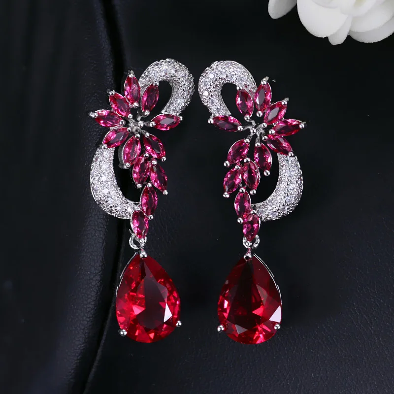 red earrings
