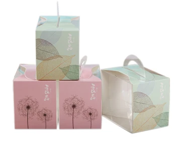 

12X8X10CM PVC cake box/Transparent box Pastry biscuit boxes Display case100pcs/set