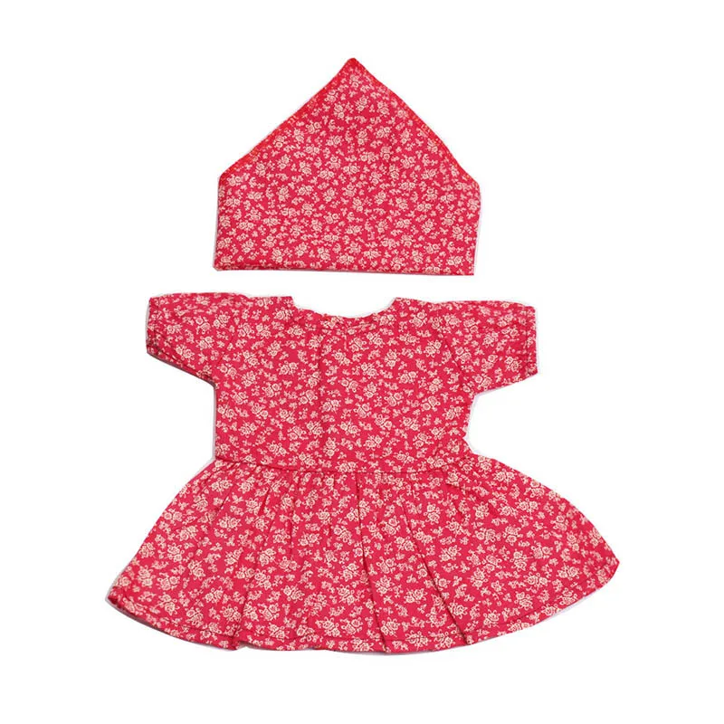Кукла Одежда красное платье + платок Игрушка аксессуары подходят 18 сапоги с меховой отделкой для девочек и 43 см кукла c33