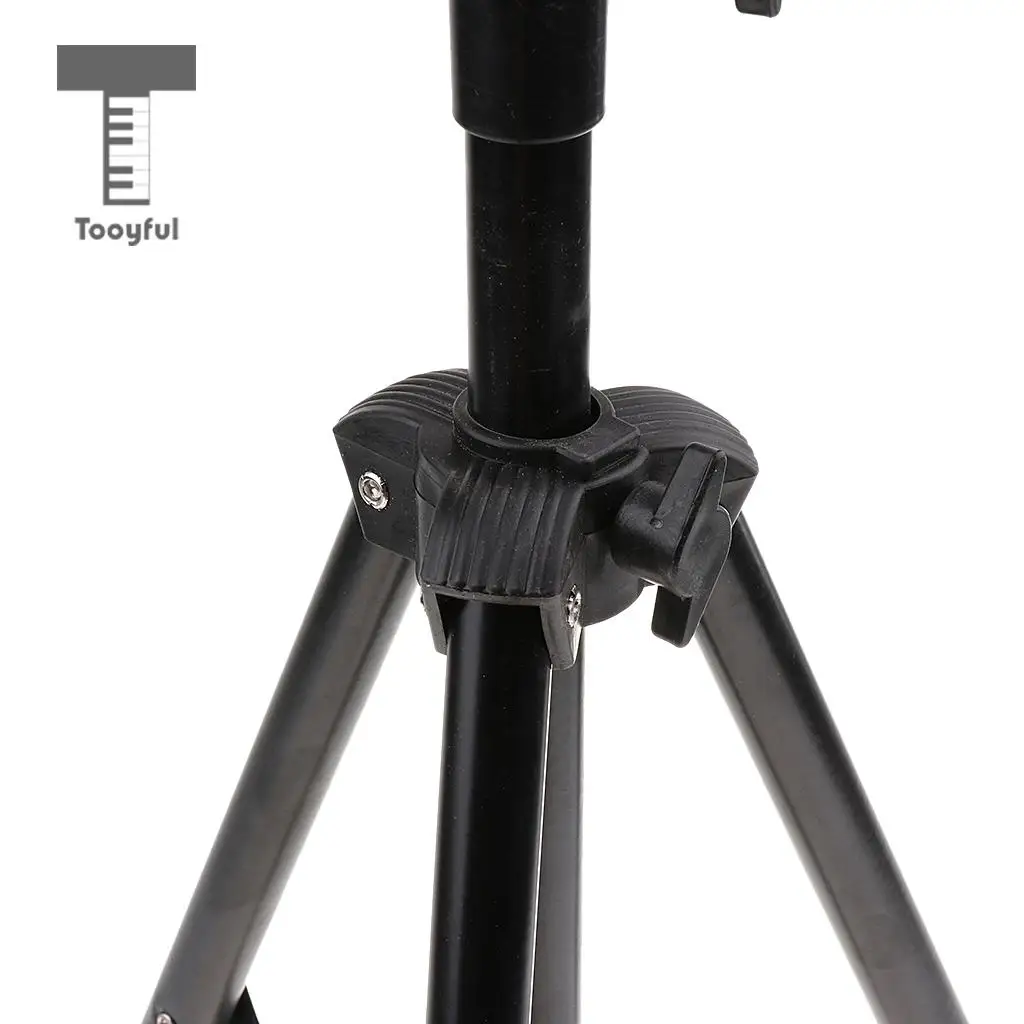 Tooyful Adjustable Metal Tripod Dumb Drum Stand Holder Practice Pad Rack Bracket Support Percussion Accessory