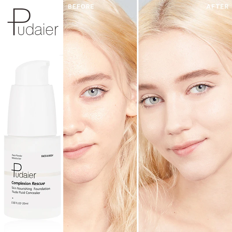 

Pudaier 25ml Magic Temperature Color Changing Liquid Foundation Concealer Full Coverage Long Lasting Makeup Skin Tone Make Up