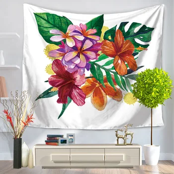 

Free Shipping 1pcs Flowers Tapestry Hippie Home Decor Wall Hanging Boho Home Tapestry Wall Sitting Blanket Tablecloth GT004