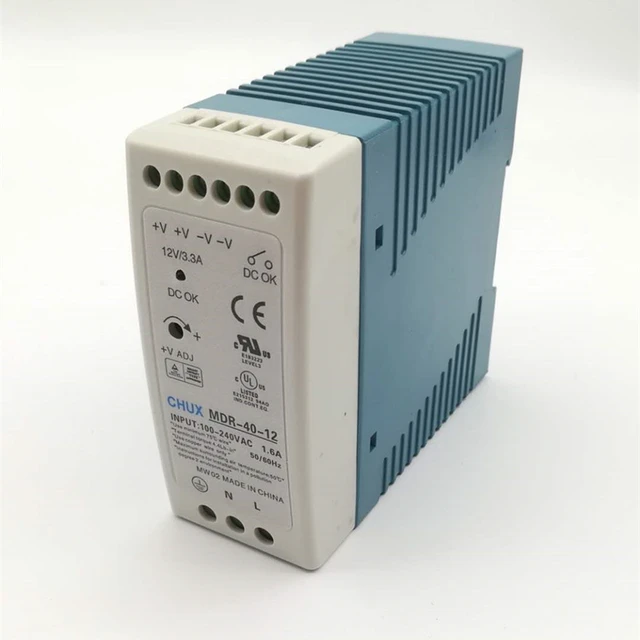 Chux-スイッチング電源,電力40w 48v 5v 12v 15v 24v,単一出力,DIN