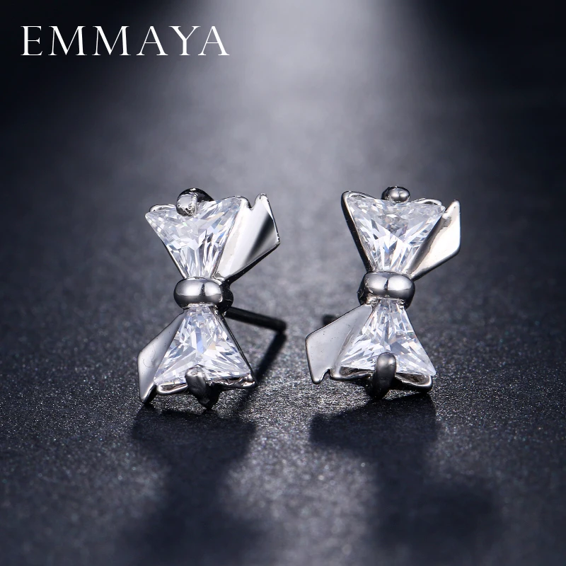 Новые модные серьги гвоздики EMMAYA для женщин Черные милые ювелирные изделия с