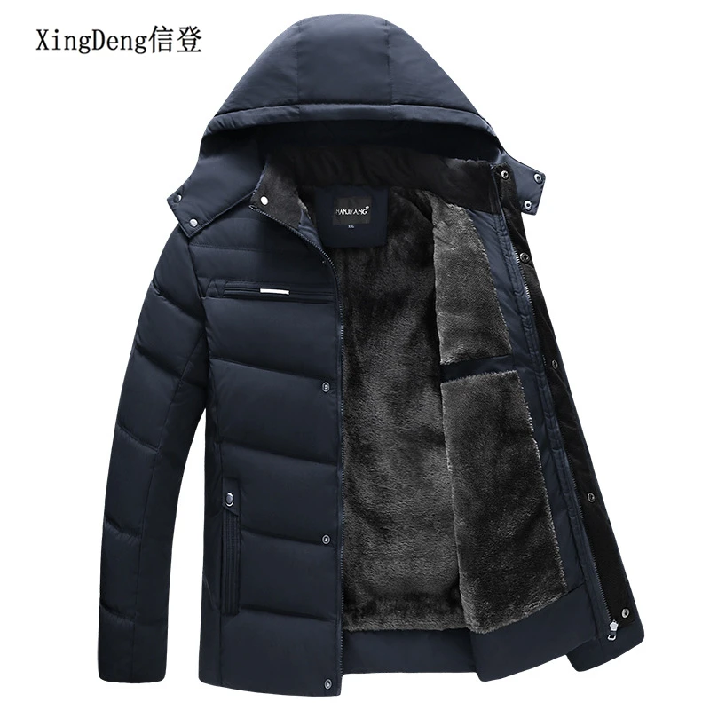 XingDeng новые хлопковые зимние теплые куртки модная одежда брендовая водонепроницаемая куртка и пальто зимние мужские обычные официальные поступления