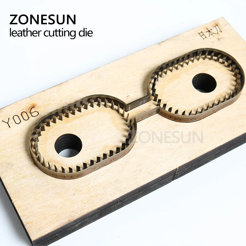 ZONESUN Y006 кожаная записная штанцевый нож кольцо в форме ключа брелок держатель удар