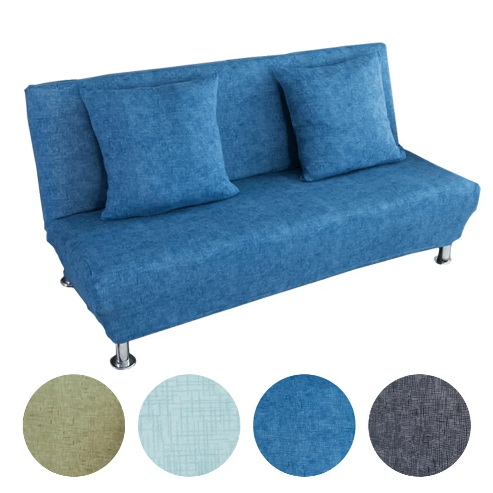 

Stripped Pattern Folding Sofa Bed Cover No Armrest All-inclusive Slip-resistant Sofa Couch Cover Stretch Slipcover
