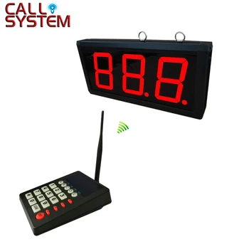 

1 transmitter K-999 with 1 display K-403 Restaurant queue paging system customer serivce calling
