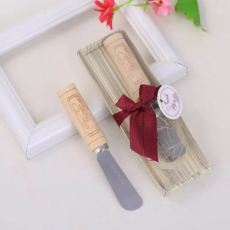

50pcs lot Wholesale butter knife bridal shower giveaways birthday return gifts anniversary souvenir Wedding favors